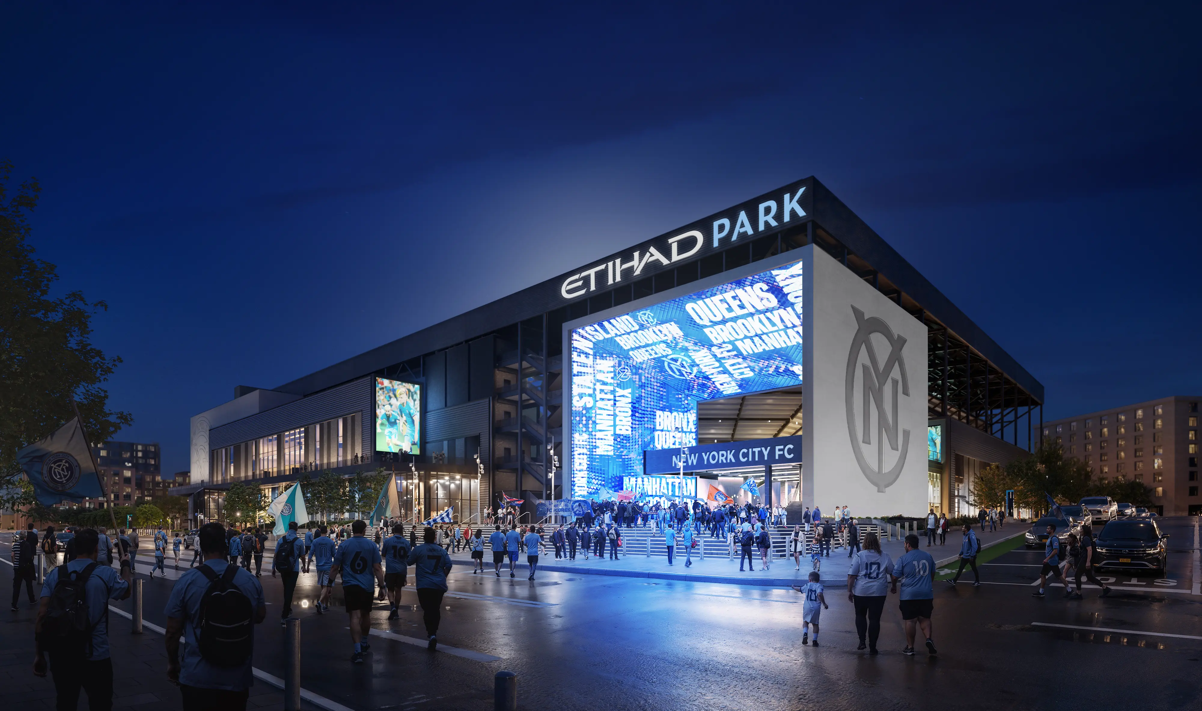 Introducing the Cube: An Immersive, Seven Story Front Door to New York City’s First-Ever Soccer-Specific Stadium